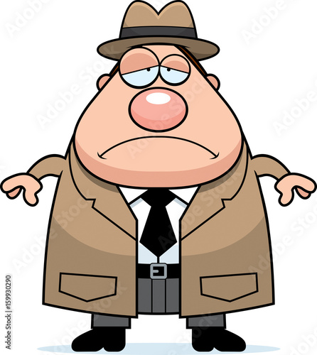 Sad Cartoon Detective
