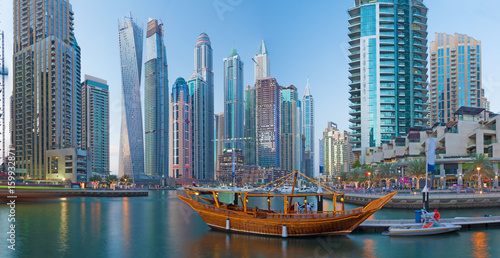 Photography Dubai - The evening Marina.