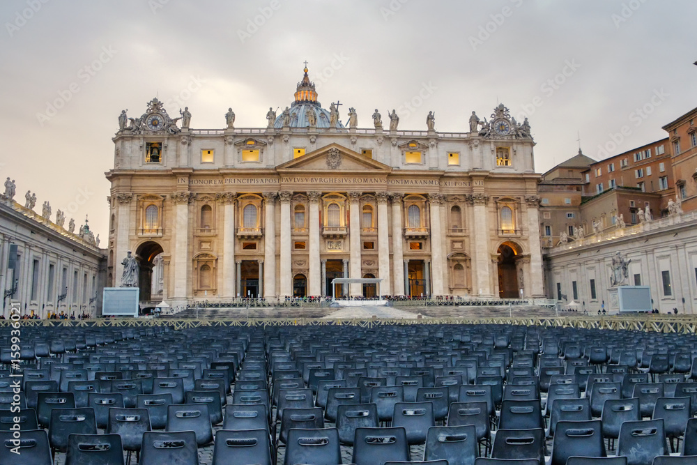 Basilica St. Peter in city-state Vatican, Rome, Italy