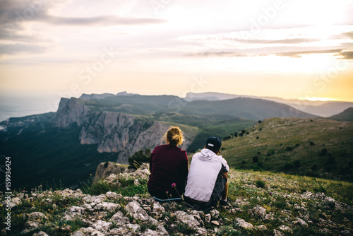 Photography two in mountains