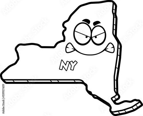 Cartoon Angry New York