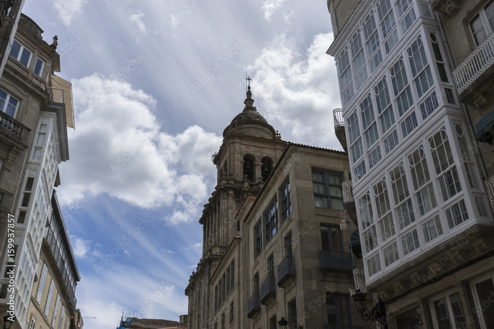 Old and classic buildings of the Spanish city of Orense, Galicia Old and classic buildings of the Spanish city of Orense, Galicia