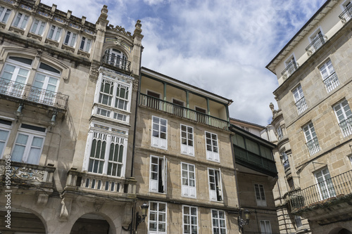 Old and classic buildings of the Spanish city of Orense  Galicia