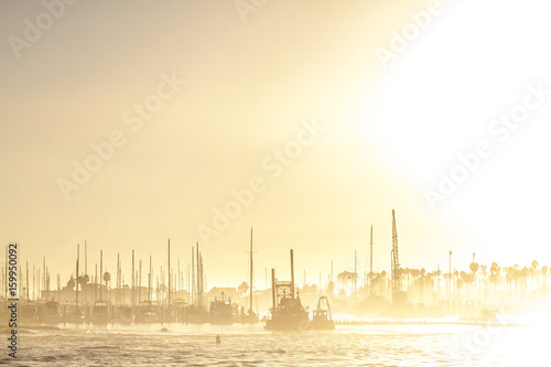 Santa Barbara Harbor Sunset