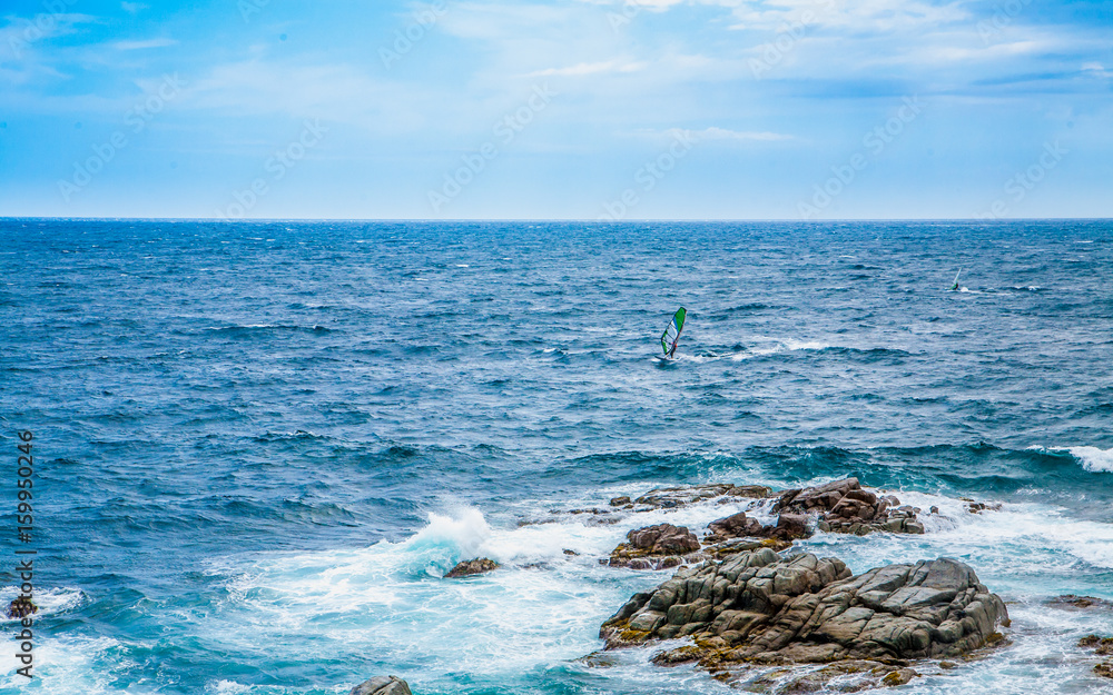 Sea coast in Calella de Palafrugell, Costa Brava, Spain