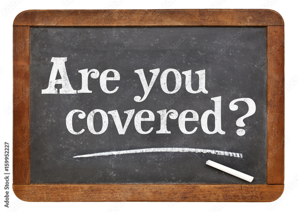 Fototapeta premium Are you covered - insurance concept