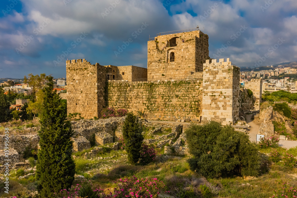 The Crusader Castle Byblos Jbeil in Lebanon Middle east