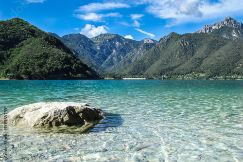 Bergsee Lago di Ledro, Italien, Trient