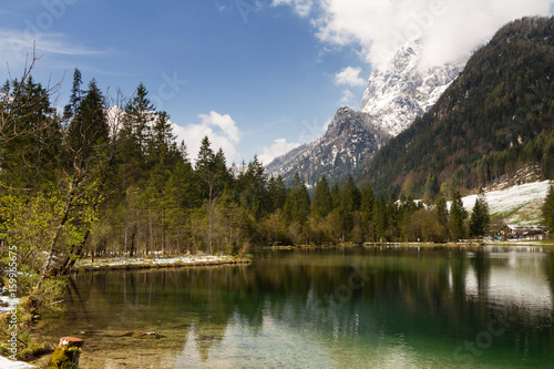 Lake Hintersee in the bavarian alps