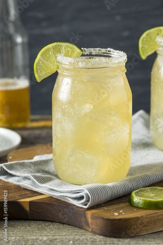 Refreshing Alcoholic Beer Margarita Beerita photo