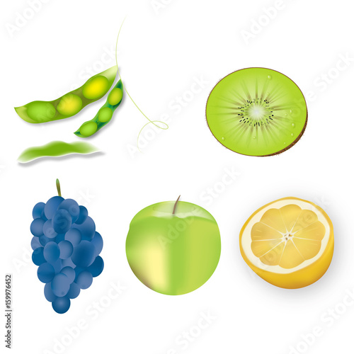 Fototapeta Naklejka Na Ścianę i Meble -  Vector Fruit