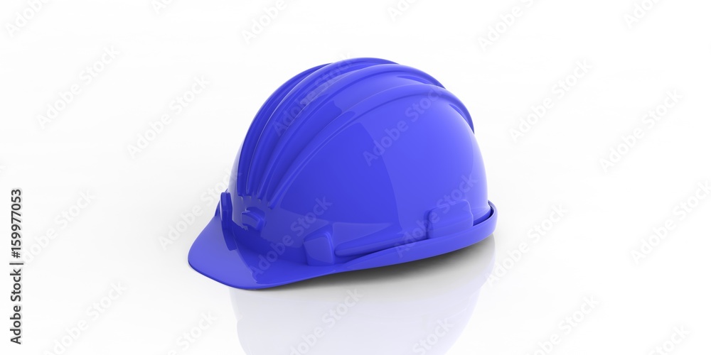 Construction helmet on white background. 3d illustration Construction helmet on white background. 3d illustration