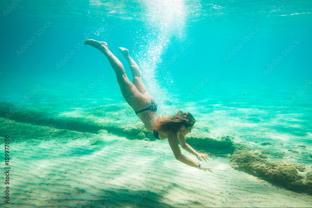 Swimming Under The Sea
