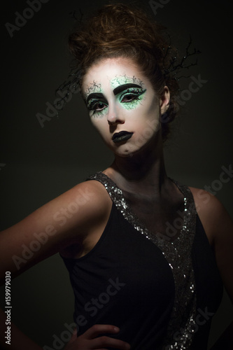 Avant Garde model with creative makeup 
