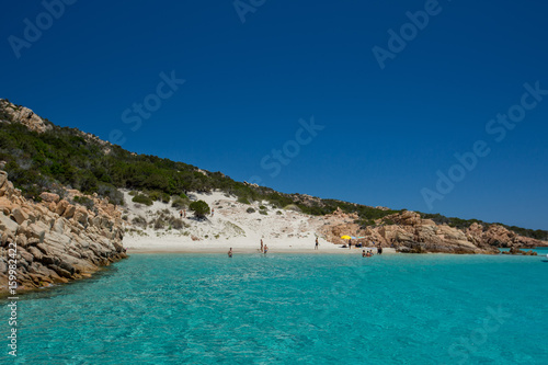Beach on Spargi island in Sardinia  Italy