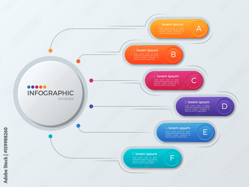 Presentation business infographic template with 6 options. Presentation business infographic template with 6 options.