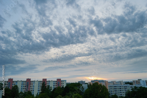 Sunset in Munich - Neuperlach photo