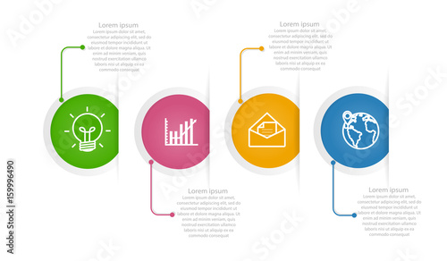 Vector abstract infographics mockup