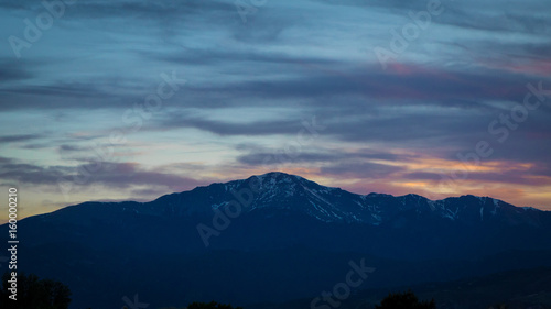 Rocky Mountain sunset