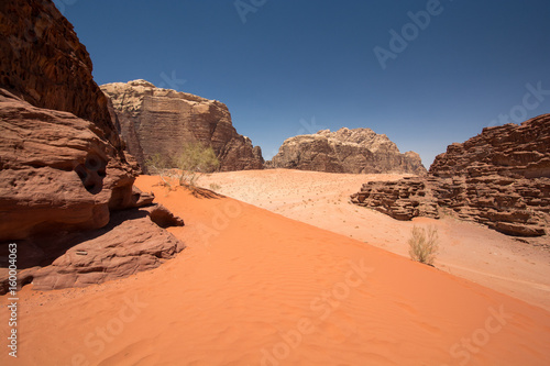 Dune dans le désert du Wadi Rum