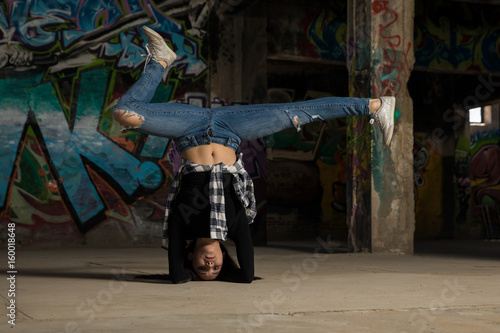 Dancer trying a few dance moves