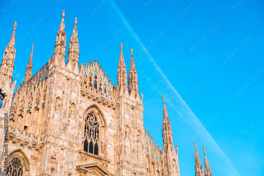 Milan Cathedral or Duomo di Milano, Gothic church located in the historical center of Milan, Italy.