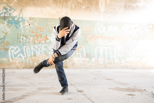 Portrait of a young male urban dancer