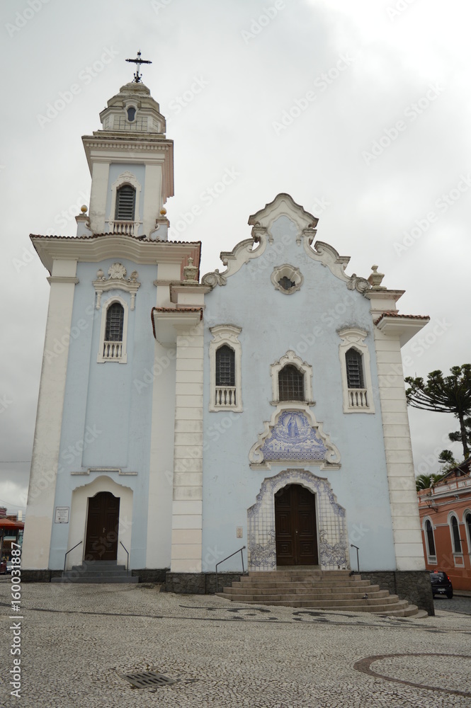 Fototapeta premium Church in a small city.