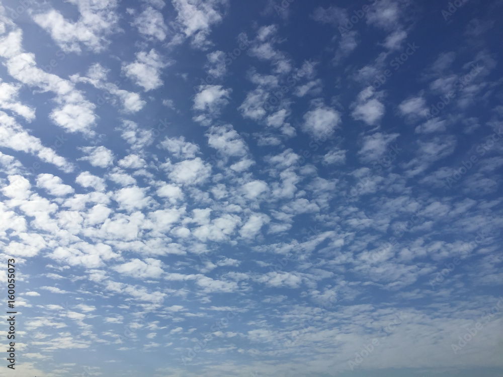Beautiful blue sky and cloud background