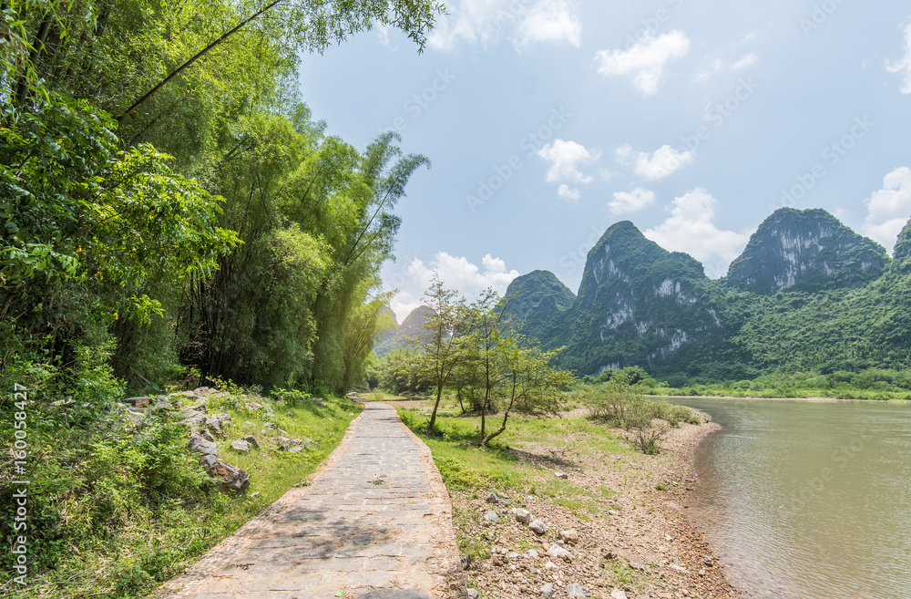 landscape in Yangshuo Guilin, China landscape in Yangshuo Guilin, China