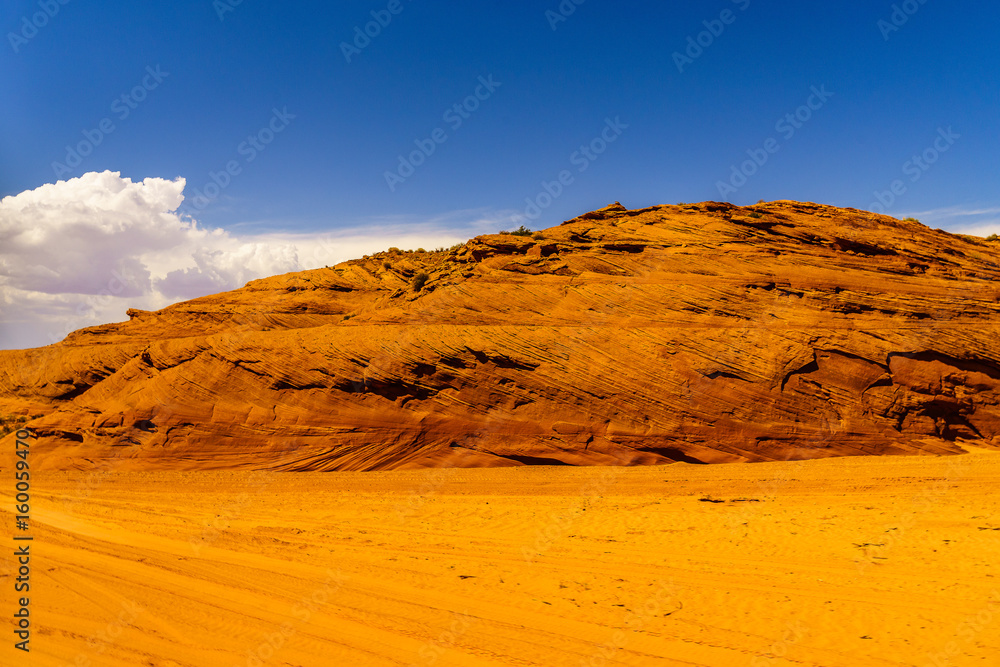 Naklejka premium Sandstone formations in Antelope Canyon near the Page,