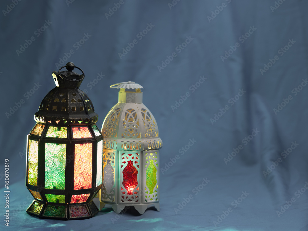 lighting with colors on muslim style's lantern lighting with colors on muslim style's lantern