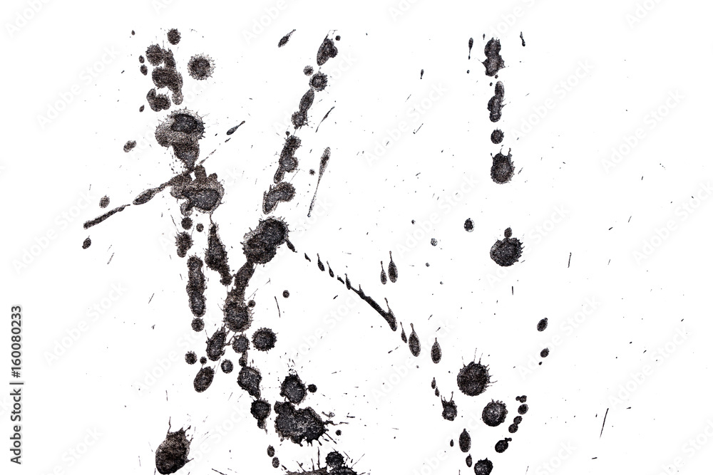 Obraz premium Abstract black ink splash