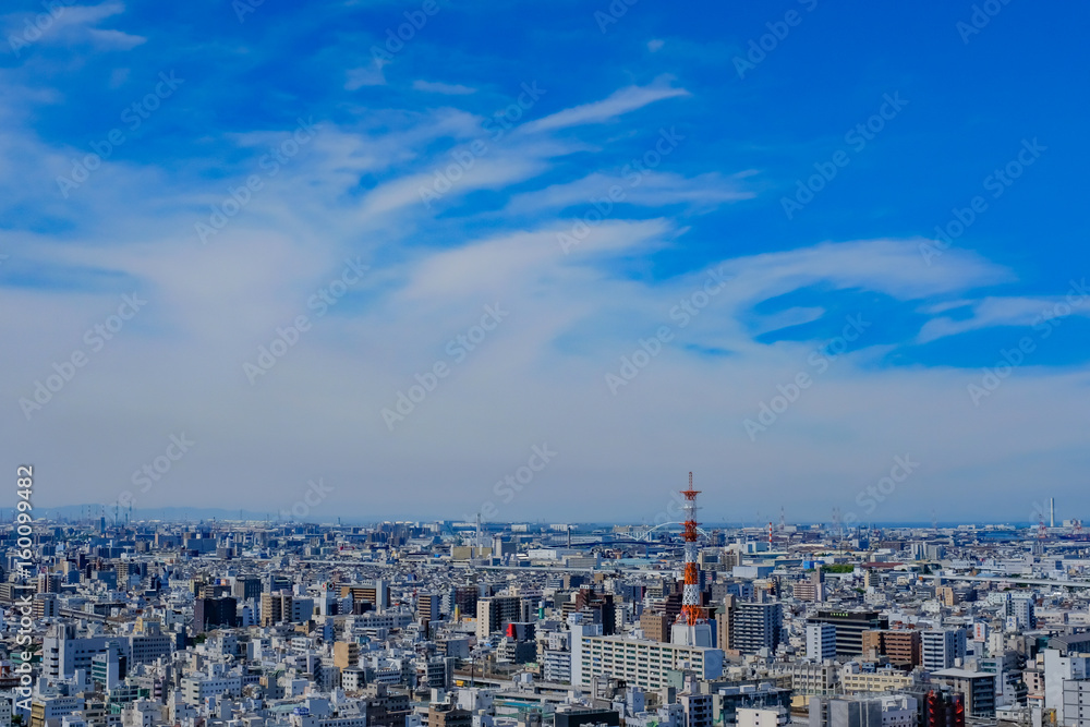 Fototapeta premium 大阪 都市風景 - City view ,Osaka city,Japan.