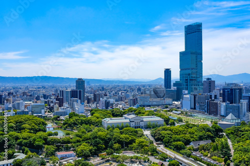 大阪 都市風景 - City view ,Osaka city,Japan.