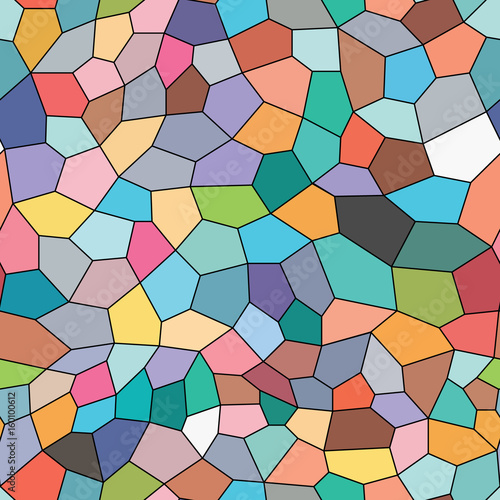 Colorful seamless background on mosaic style.