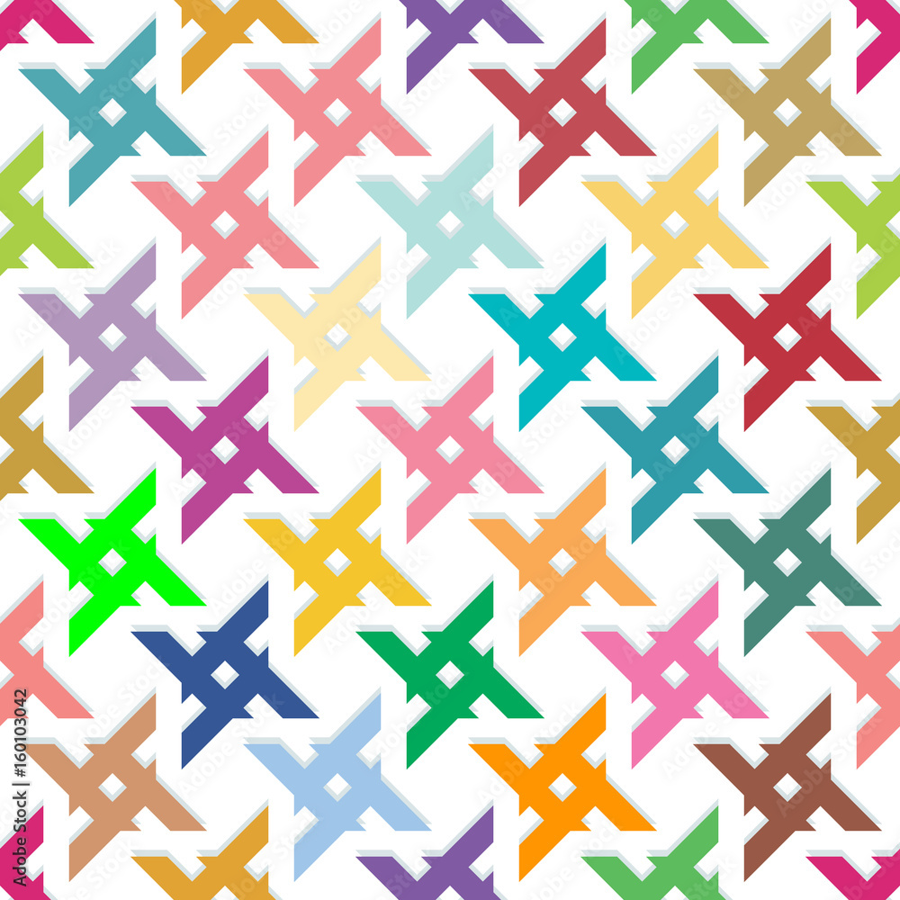 Colorful pattern square seamless background. Colorful pattern square seamless background.