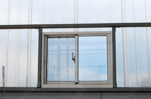 Aluminum  windows of a building