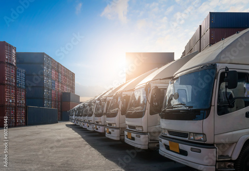 Truck - Freight transportation in port.