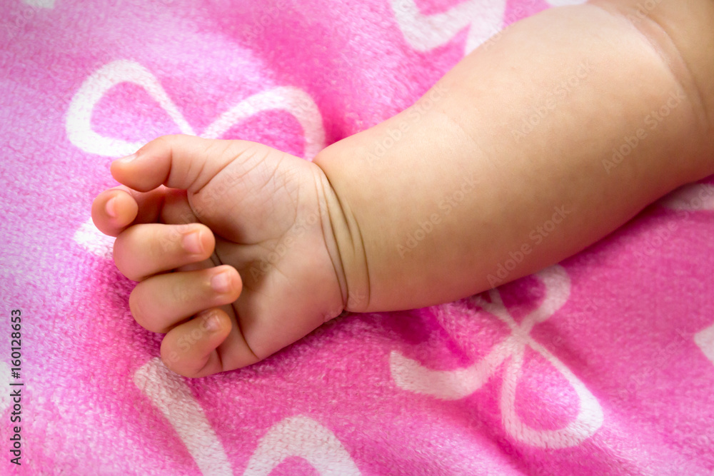 Portrait of a sian cute Infant baby girl (baby are three months) Portrait of a sian cute Infant baby girl (baby are three months)