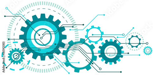 Linked cogwheels & circuits design