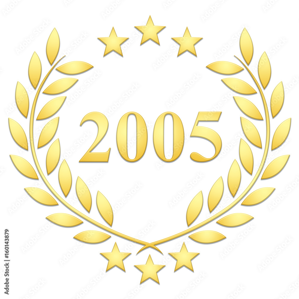 Lauriers 3 étoiles 2005 sur fond blanc