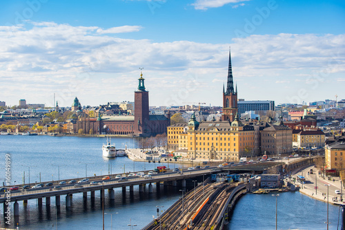 Cityscape of Stockholm old town in Sweden