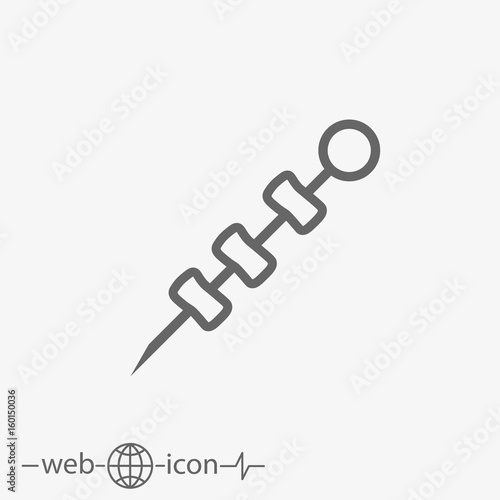 shish kebabs on skewer 