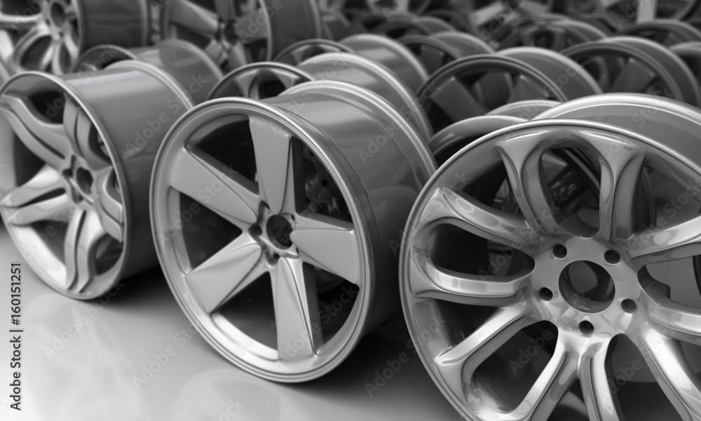 Fototapeta premium Rim for Car - 3D Rendering