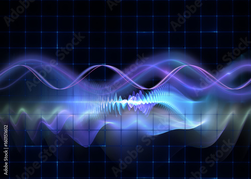Abstract background of science and technology