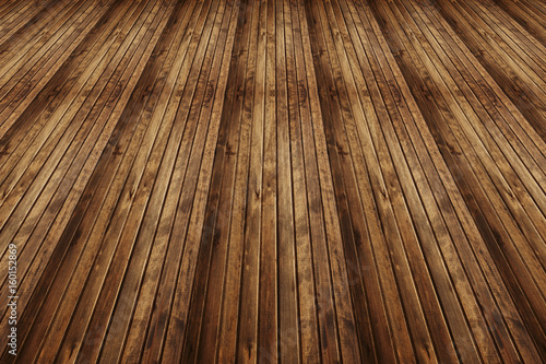Wood plank floor with geometric line for background, perpective.