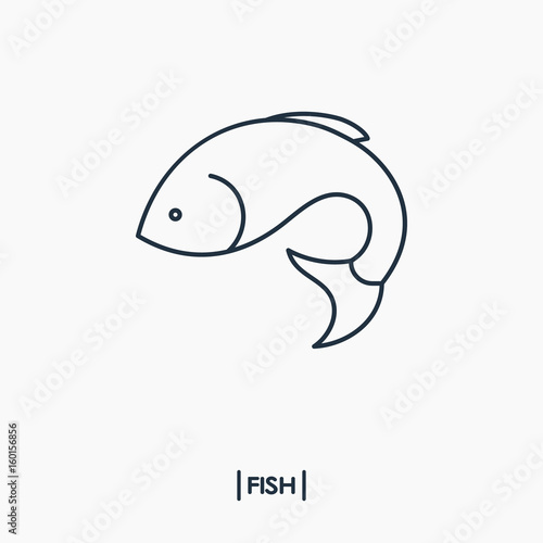 Fish outline icon