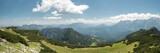 Panoramic mountain view in the alps