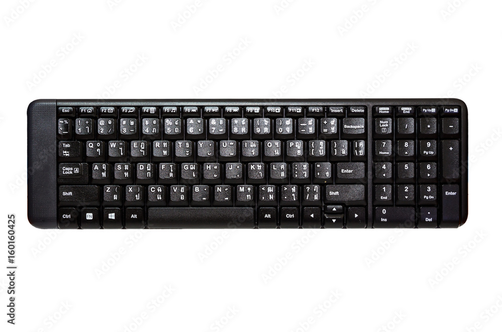 Computer keyboard. Isolated on white background Computer keyboard. Isolated on white background